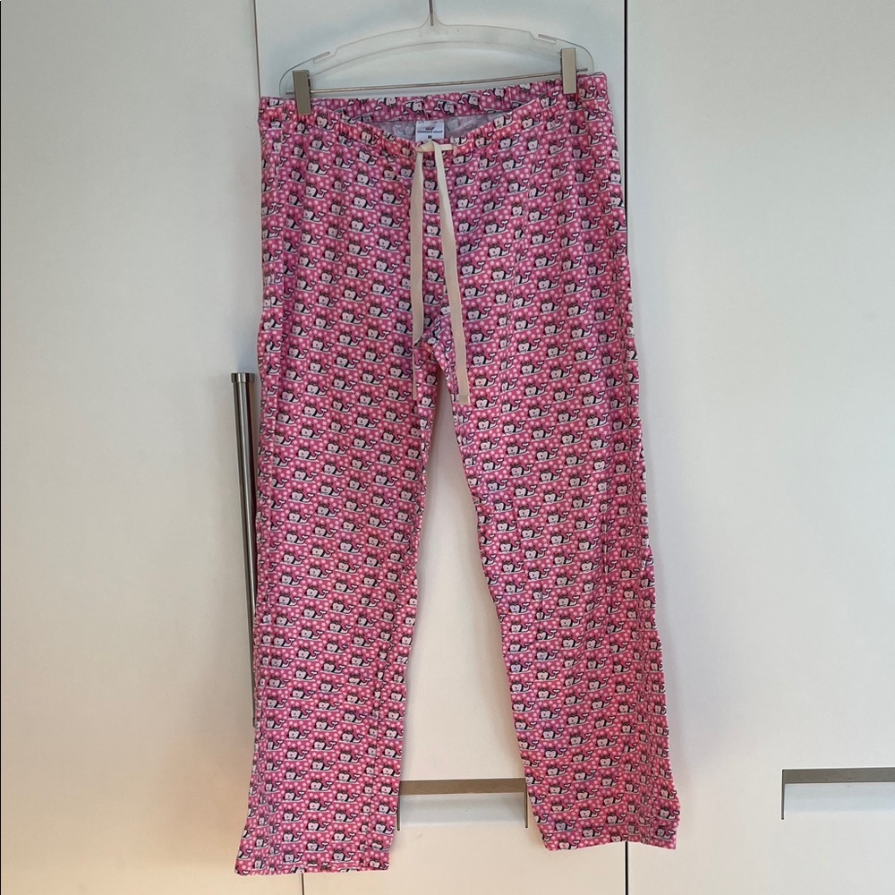 Men's Vineyard Vines Printed Lounge Casual Pink Patterned Pants Holiday Rudolph